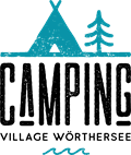 Logo campingvillage_Wörthersee mit Zelt und Baum